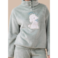 NOI DI NOTTE -Pigiama Donna in Coral Fleece – Articolo Barboncino FA9377
