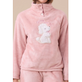 NOI DI NOTTE -Pigiama Donna in Coral Fleece – Articolo Barboncino FA9377