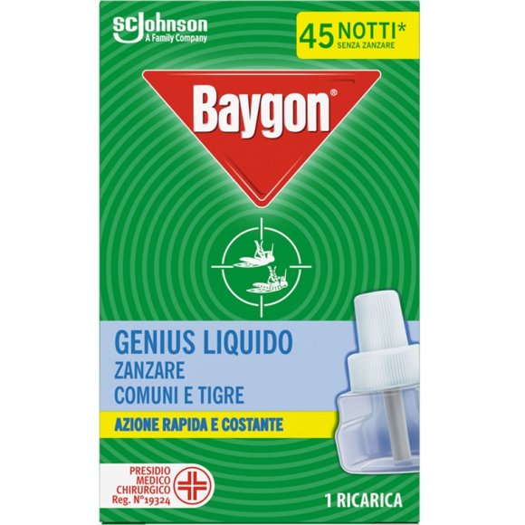 BAYGON INSETTICIDA RICARICA 45 NOTTI