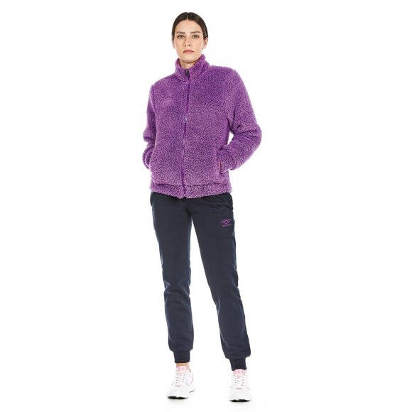 UMBRO - COMPLETO DONNA FULL ZIP COD.UOS32171S - BERRY/NAVY