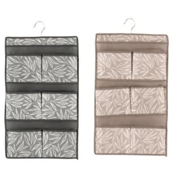 PORTA OGGETTI "BERTHA" 3 TASCHE - 2 COLORI ASSORTITI 