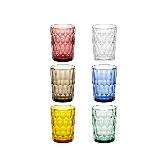 GUZZINI - SET 6 BICCHIERI ALTI "VANITY" - COLORI ASSORTITI