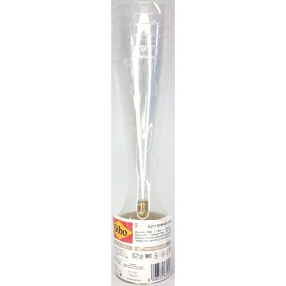 Bicchieri Champagne Oro 170 cc - 6 Pezzi  