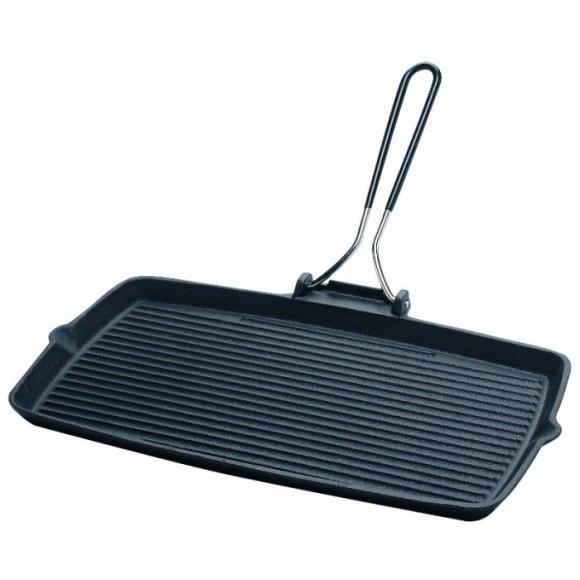 Bistecchiera Mixgrill rettangolare in ghisa cm 22x34