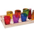 SET 6 BICCHIERI COLORATI "BRIZIA"