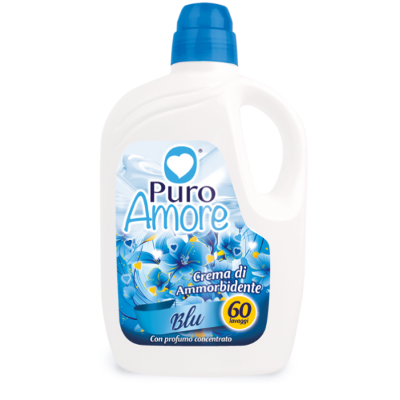 PURO AMORE BLU AMMORBIDENTE 60 LAVAGGI- 3 LITRI PURO AMORE BLU AMMORBIDENTE 60 LAVAGGI- 3 LITRI