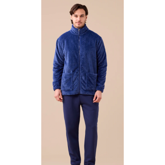 NOI DI NOTTE-Giacca Uomo Coral Fleece Articolo Unito GE3051 