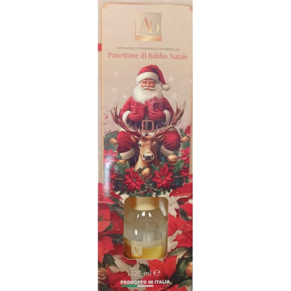 NATALE AD Diffusore fragranza con midollini PANETTONE 125ml