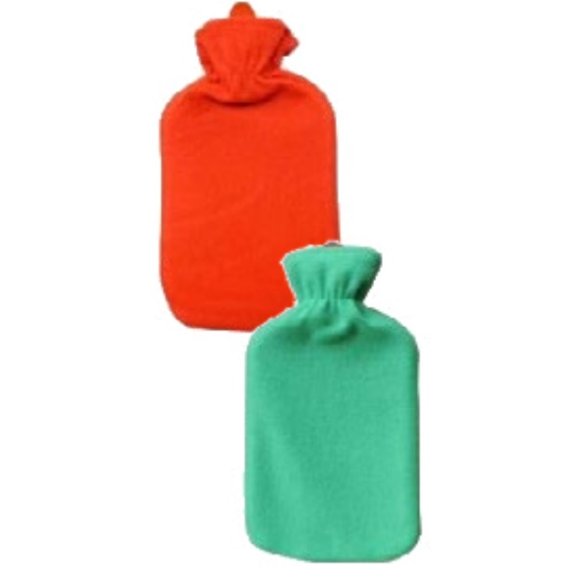 BORSA ACQUA CALDA + COPRI BORSA IN PILE - COLORI ASSORTITI
