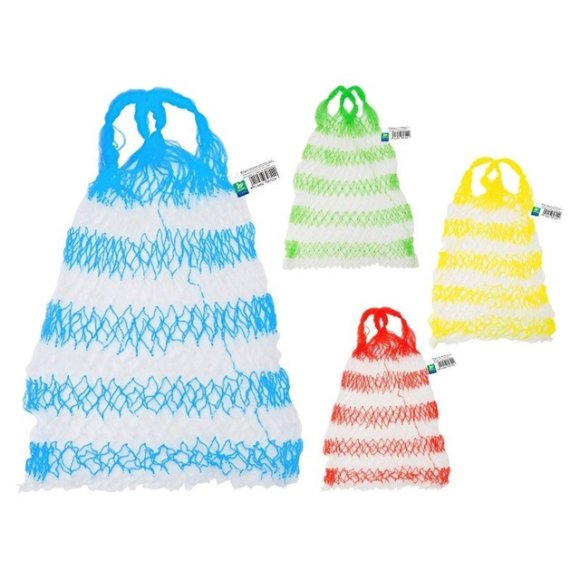 BORSA RETE IN NYLON 10 RIGHE - 4 COLORI ASSORTITI