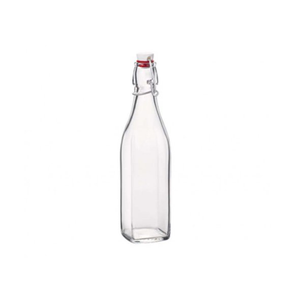 BORMIOLI - BOTTIGLIA QUADRATA "SWING" 1 LITRO