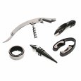 SET BOTTIGLIA VINO ITALIA - 5 UTENSILI