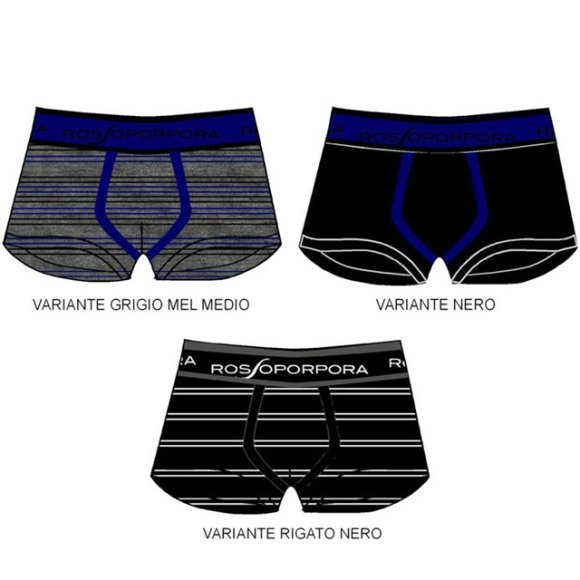 ROSSOPORPORA - 3 PEZZI BOXER UOMO COD.UB2024 - COLORI ASSORTITI