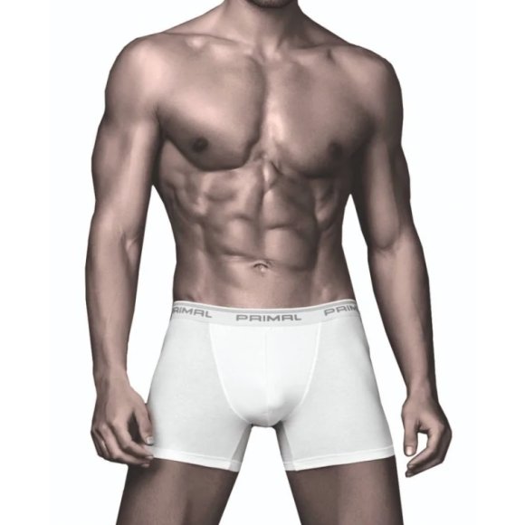 PRIMAL - BOXER UOMO COD.3501 DALLA TAGLIA 4 ALLA 7 - BIANCO