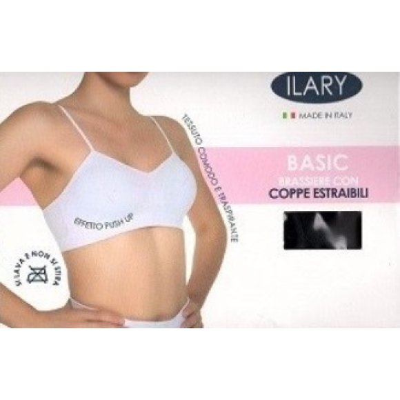ILARY - BRASSIERE DONNA COD.247 CON COPPE ESTRAIBILI - NEUTRO