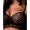 LOVE&BRA - REGGISENO A FASCIA DONNA "BRIGITTE" - NERO