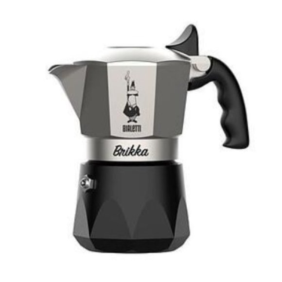 CAFFETTIERA EVOLUTION BRIKKA CROMO SATINATO - 2 TAZZE CAFFETTIERA EVOLUTION BRIKKA CROMO SATINATO - 2 TAZZE