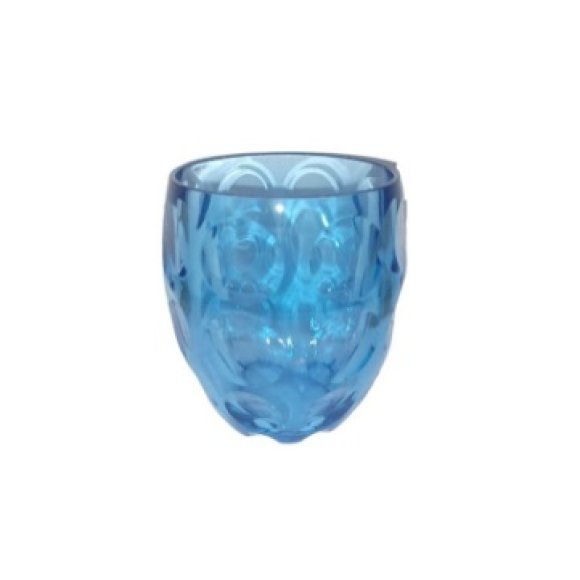 GUZZINI - BICCHIERE BASSO "BUBBLES" - BLU