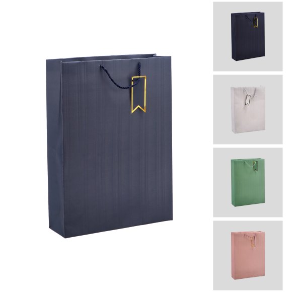 SHOPPER IN CARTA 33x10x46 CM - COLORI ASSORTITI