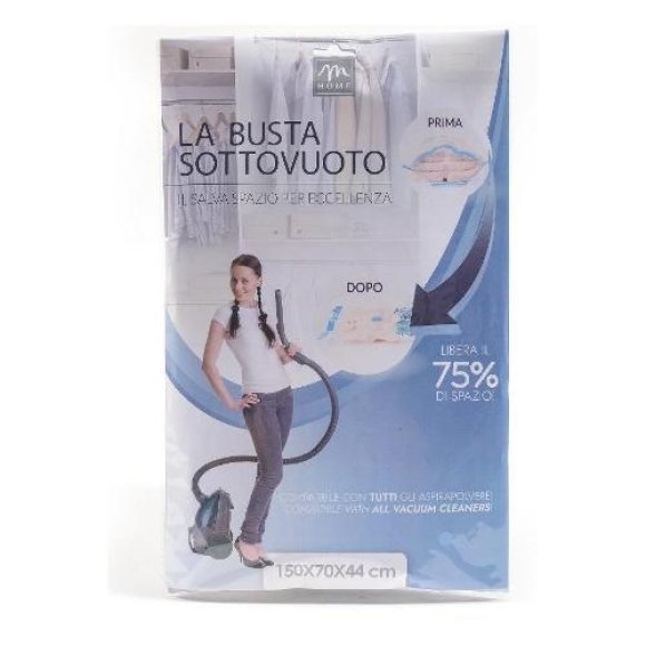 BUSTA SALVASPAZIO SOTTOVUOTO - 150x70x44 CM