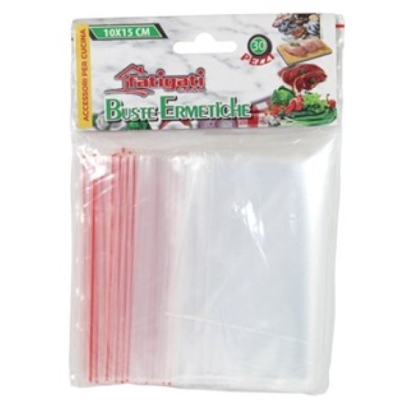 BUSTE ERMETICHE PER ALIMENTI 10x15 - 30 PEZZI