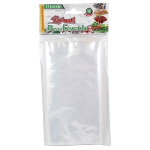 BUSTE ERMETICHE PER ALIMENTI 17x24 - 12 PEZZI