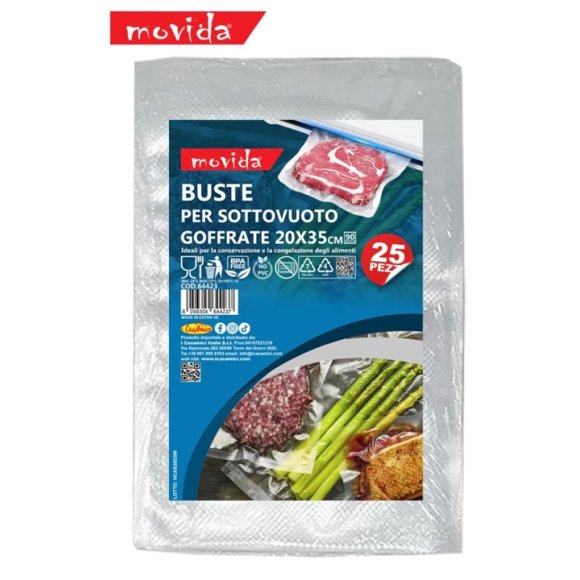 MOVIDA BUSTE SOTTOVUOTO 20x35 - 25 PEZZI