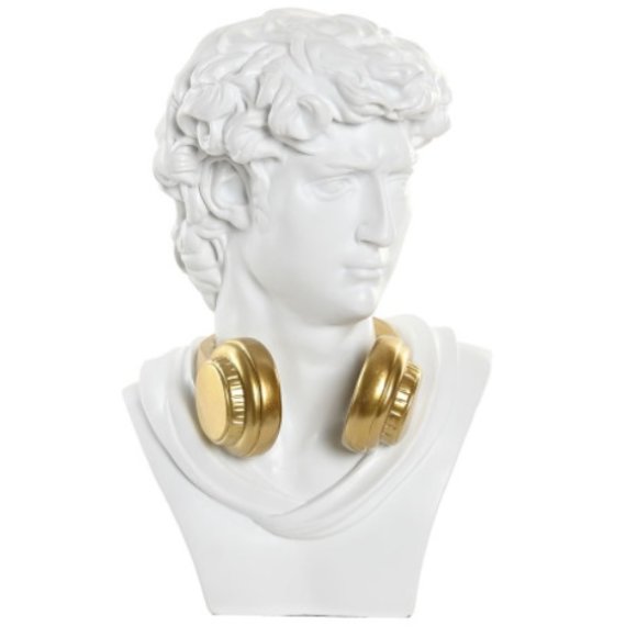 FIGURA RESINA 19,5X16X30 BUSTO BIANCO