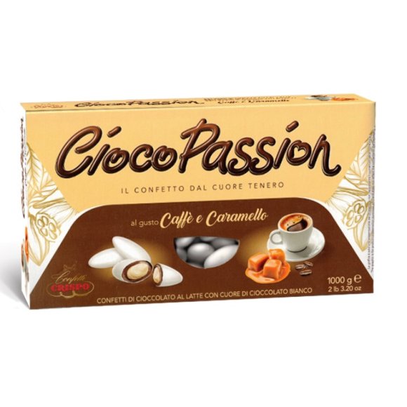 CRISPO CIOCOPASSION CONFETTI GUSTO CAFFÈ E CARAMELLO CON CIOCCOLATO LATTE E BIANCO 1KG