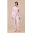 NOI DI NOTTE-Pigiama Donna Caldo Cotone Articolo Poule FA9188 