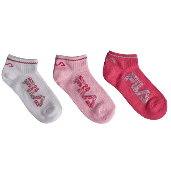 FILA - 3 PEZZI CALZINO INVISIBILE BAMBINA COD.F1428 - COLORI ASSORTITI