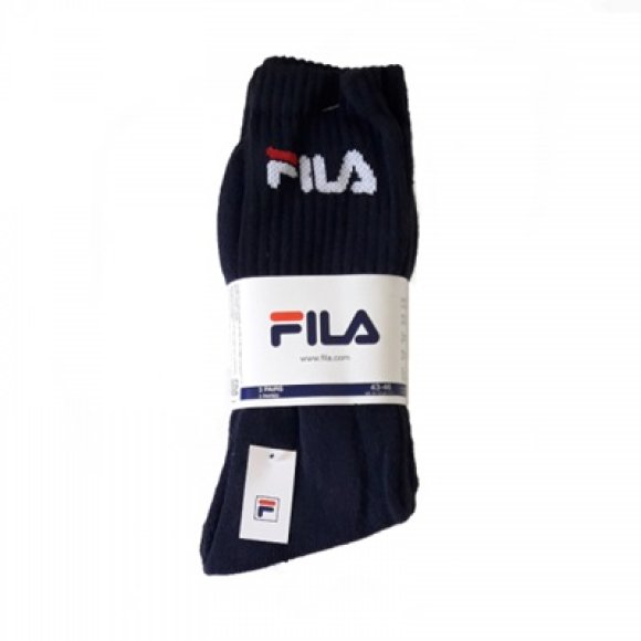 FILA - SET 3 PEZZI TENNIS SPUGNA COD.9000 - NERO