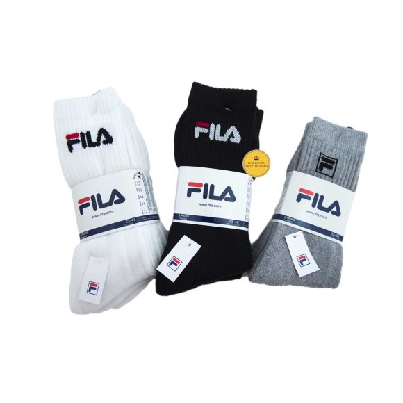 FILA - SET 3 PEZZI TENNIS SPUGNA COD.9005 - BLU