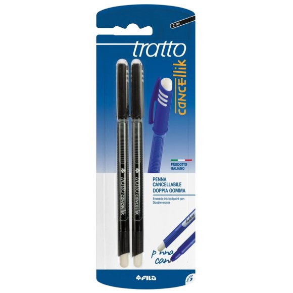 TRATTO 2 CANCELLIK NERO+GOMMA