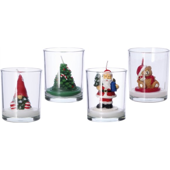 NATALE CANDELA VASETTO  MODELLI ASSORTITI