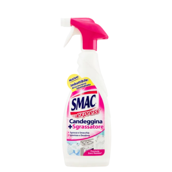 Smac express Candeggina + Sgrassatore 650 ml
