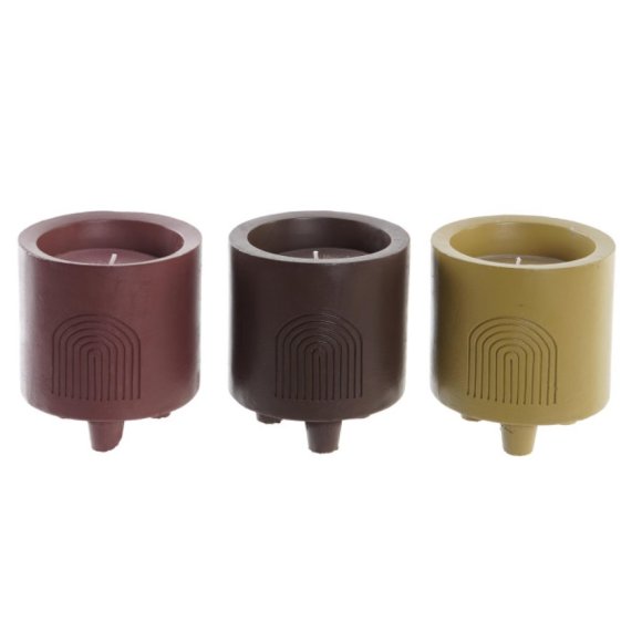 CANDELA CERA 10X10X12 150GR PROFUMO