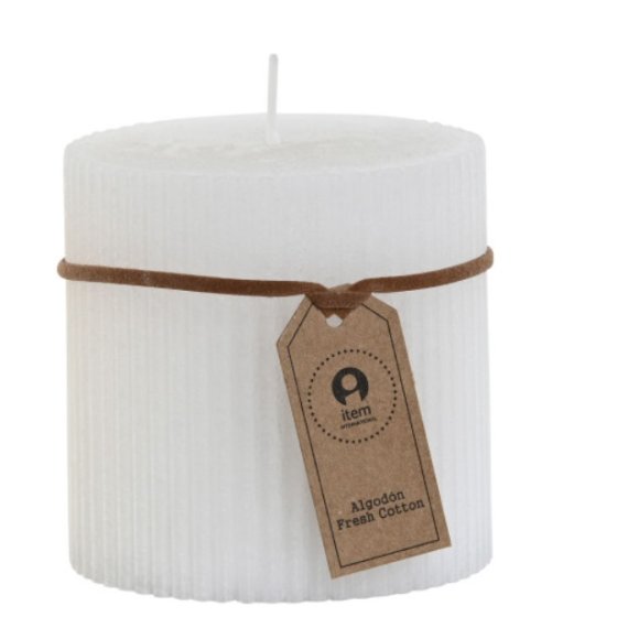CANDELA CERA GRATTATO BIANCO 220GR