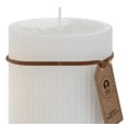 CANDELA CERA GRATTATO BIANCO 220GR