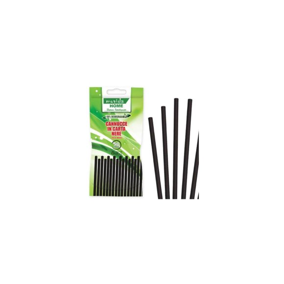 CANNUCCE BIO 50 PEZZI - NERO