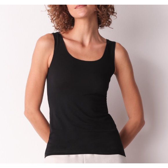 COTONELLA CANOTTA NERA IN CASHMERE ART.GD277