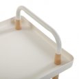 CARRELLO TRE RIPIANI CON RUOTE - BIANCO 