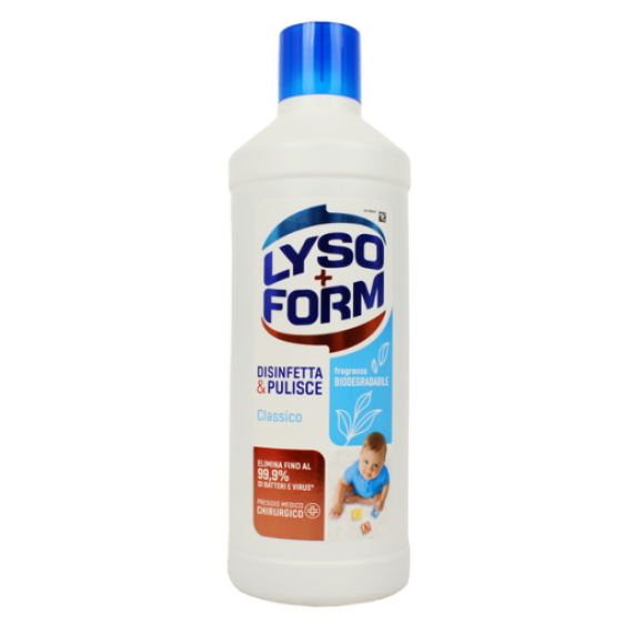 Lysoform Detersivo per Pavimenti Disinfettante Classico 1,1 Lt