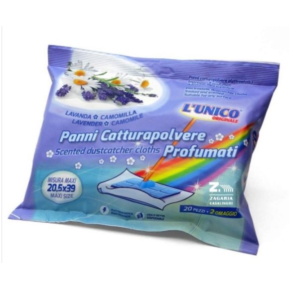 PANNO CATTURA POLVERE L'UNICO 20PZ LAVANDA
