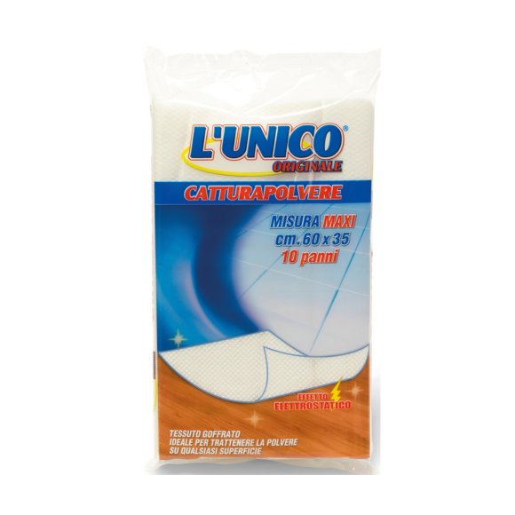 L'UNICO ORIGINALE CATTURAPOLVERE 10 PANNI CM 60x35