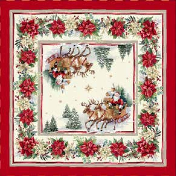 VINGI NATALE  CENTROTAVOLA SLITTA 93X93 