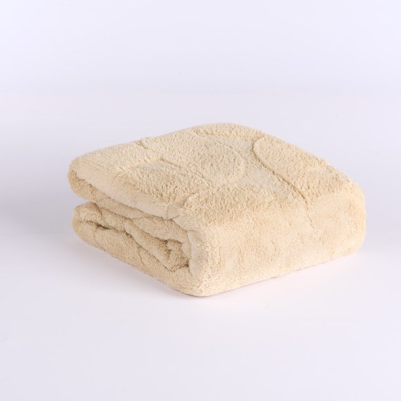VIA ROMA 60 - PLAID "CERCHI" - BEIGE