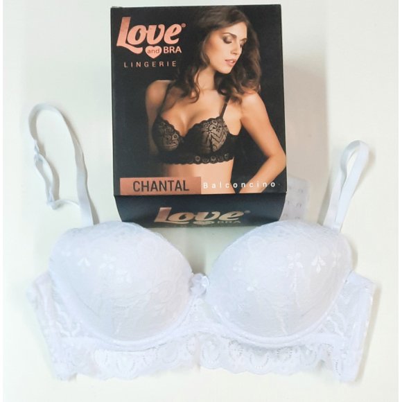 LOVE&BRA - REGGISENO BALCONCINO "CHANTAL" - BIANCO
