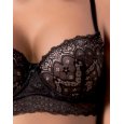 LOVE&BRA - REGGISENO BALCONCINO "CHANTAL" - NERO
