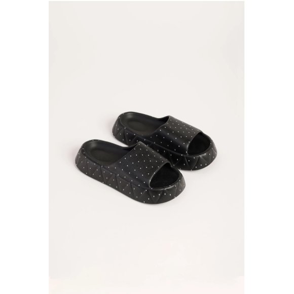 NOIDINOTTE - CIABATTA DONNA GOMMA COD.PF2879AB - NERO